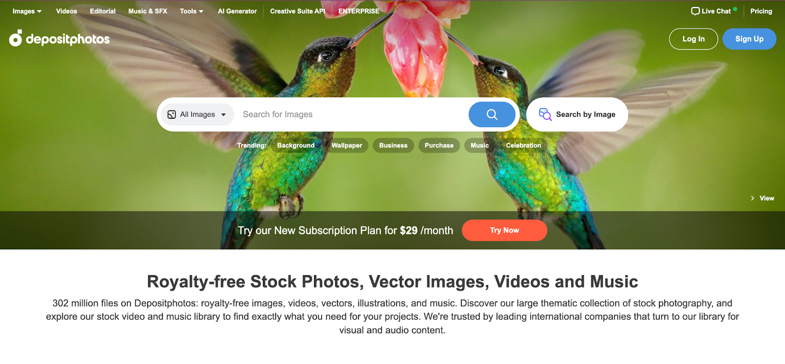 Depositphotos is a global stock photo platform offering on-demand and subscription licenses for high-quality, royalty-free content